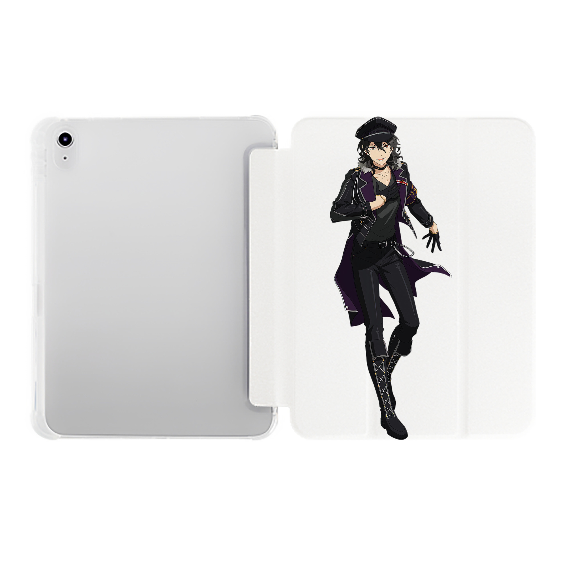 （画像用） あんさんぶるスターズ! Ensemble Stars IPad ケース ペン収納付き 三つ折りスタンド PUレザー×シリコン 対応機種9.5/10.5/10.9インチ
